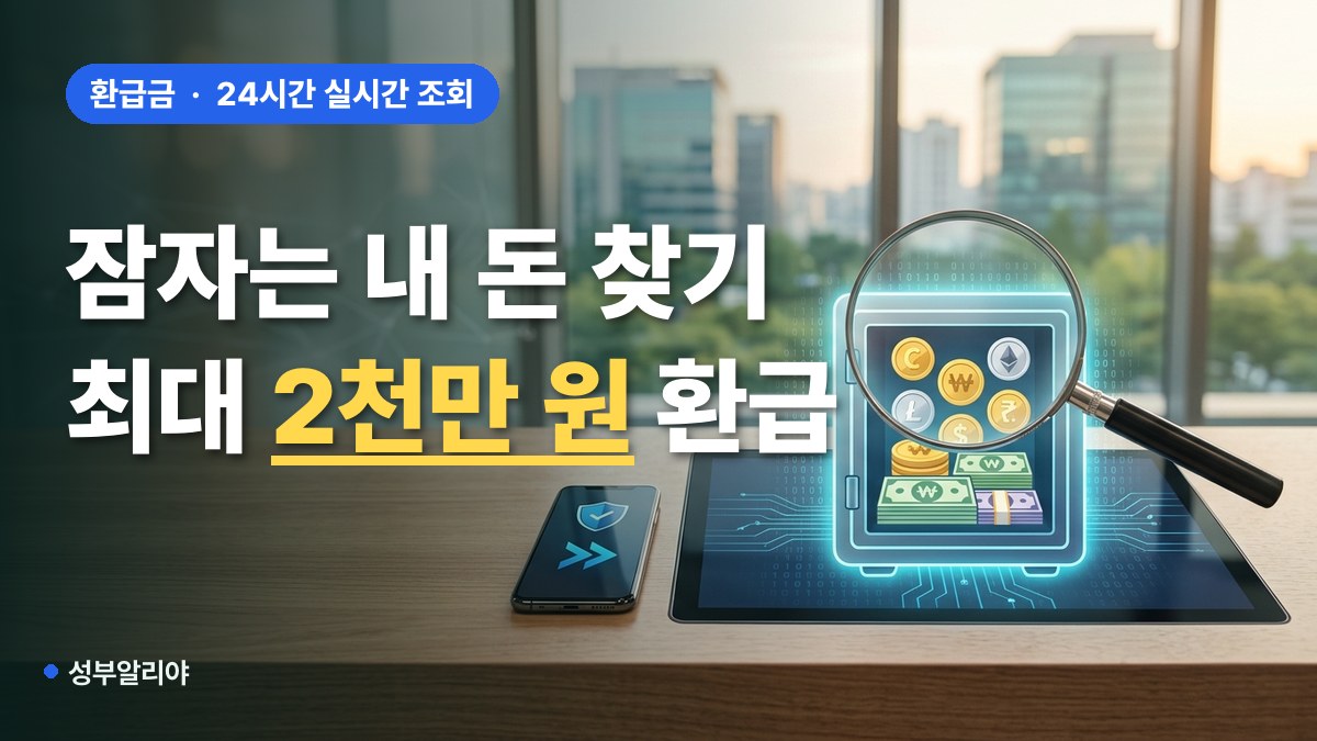 숨은 보험금 휴면예금 통합 조회 환급 대표 이미지