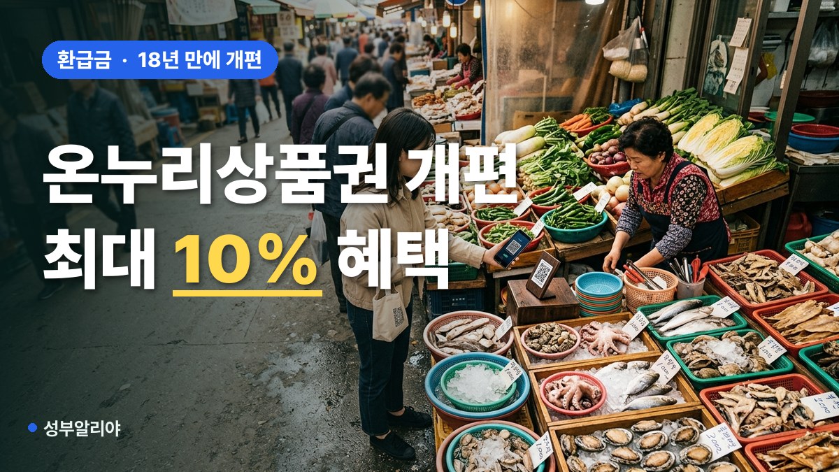 온누리상품권 환급 대표 이미지