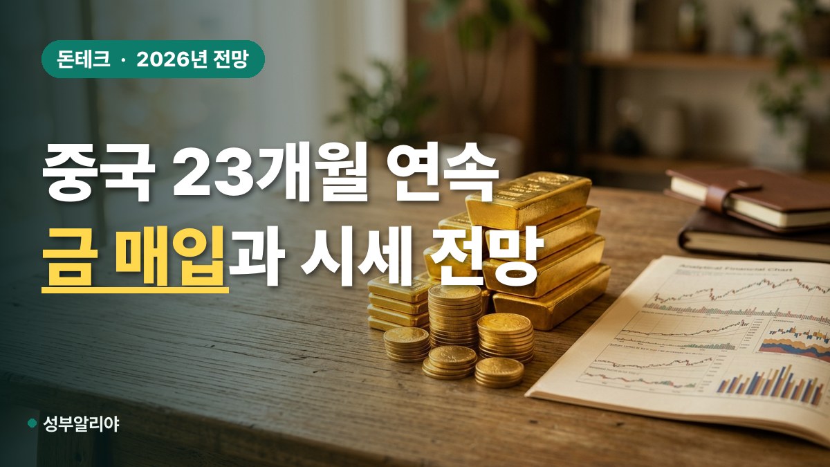 중국 중앙은행 금 매입 국제 금값 전망 대표 이미지