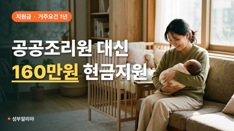 전남광주 산모건강수당 대상 요건과 160만원 지원 기준