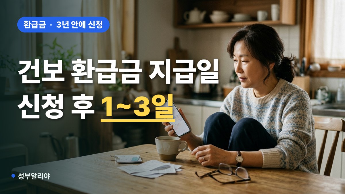 건강보험 환급금 지급일 언제 대표 이미지