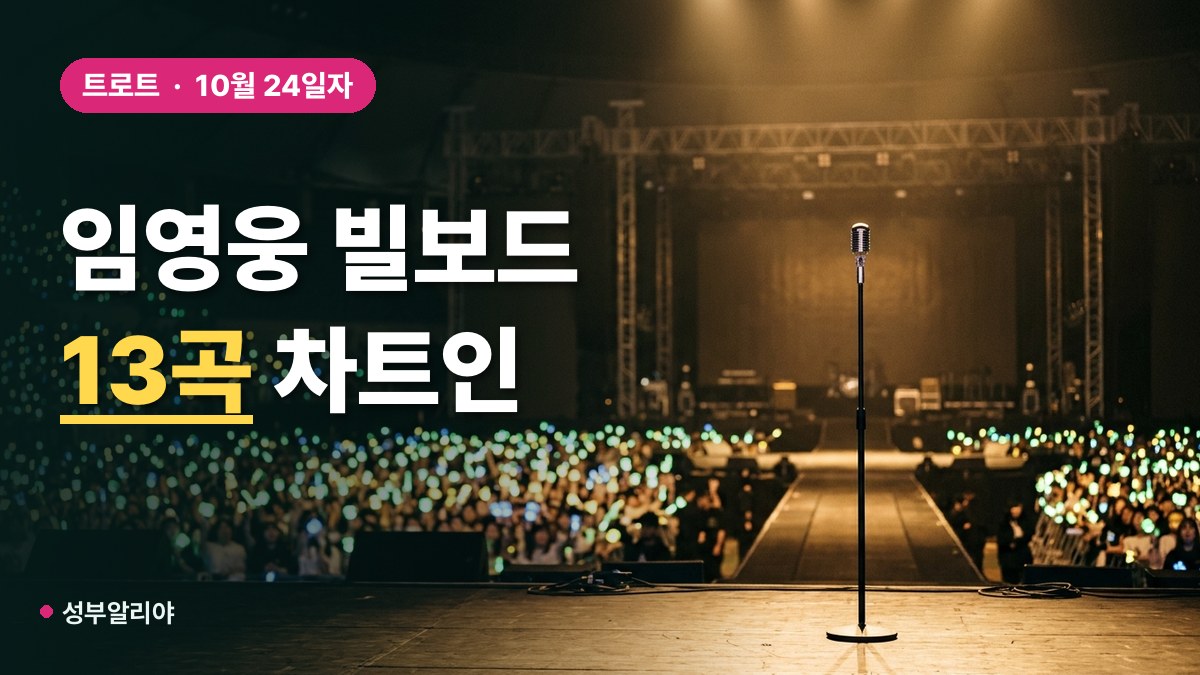 임영웅 빌보드 코리아 13곡 차트인 대표 이미지