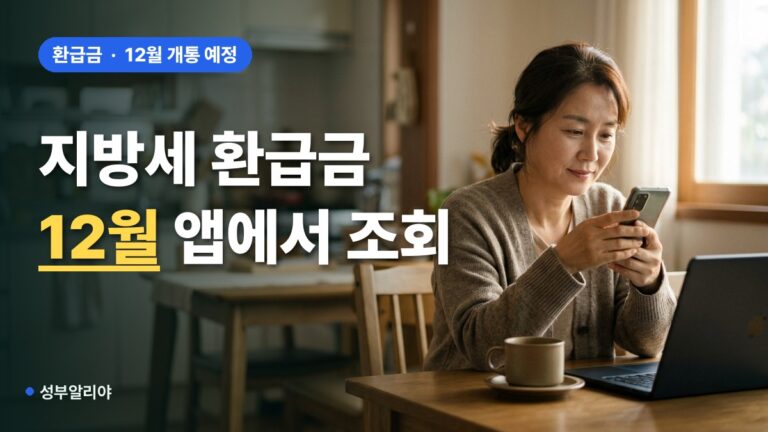 지방세 환급금 12월 민간앱 조회, 위택스와 달라지는 점과 5년 시효 확인법
