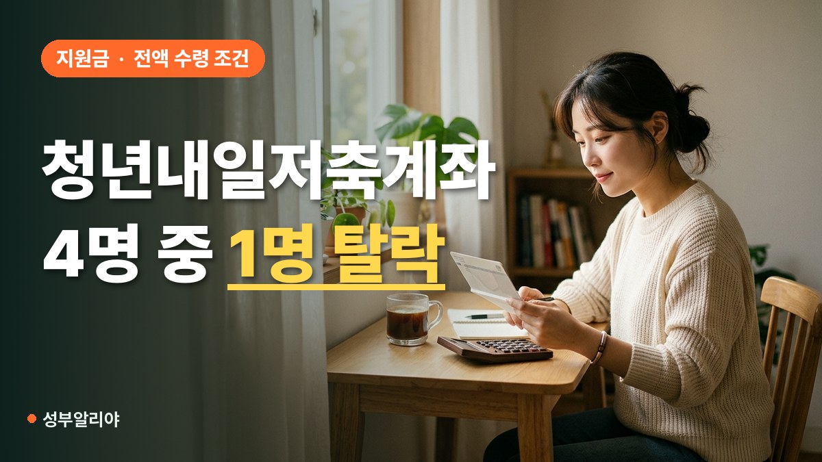 청년내일저축계좌 정부지원금 수령 대표 이미지