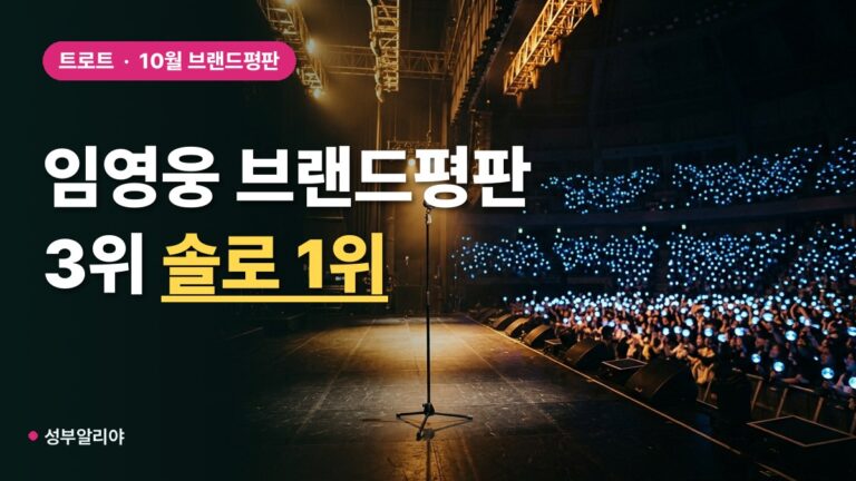 임영웅, 10월 브랜드평판 3위…솔로 가수 1위 지켰다