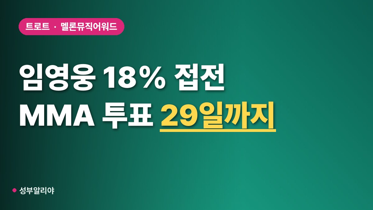 임영웅 멜론뮤직어워드 TOP10 투표 대표 이미지